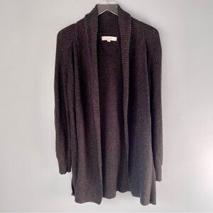 LOFT ribbed open cardigan